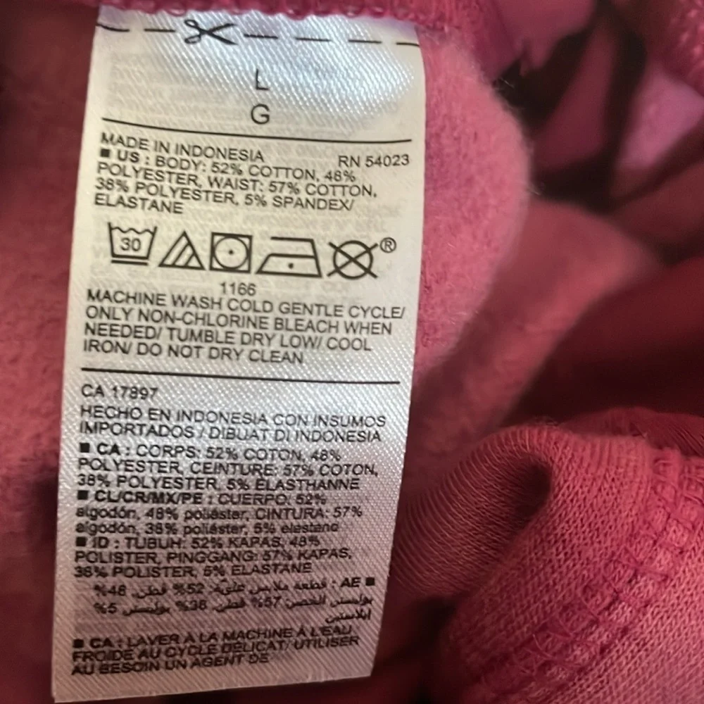 Old Navy Pink Tie-Dye Maternity Jogger Pant Size Large NWT